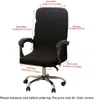 Hohe Stretch-Büro-Stuhl-Abdeckung, Jacquard große Größe Produktbild-Vorschau 2