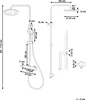BELIANI Wand Duschset Gold Messing mit Armatur Regendusche Produktbild-Vorschau 3