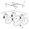 Eglo 43434 BARNSTAPLE 1 E27 4-fach Deckenleuchte 450x450mm Produktbild-Vorschau 11