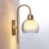 Lucande Mylah Wandleuchte mit Glasschirm, messing Produktbild-Vorschau 7