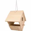 Holzvogelhaus zum Hängen - 22,5 x 22,5 x 16 cm Produktbild-Vorschau 2