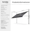 Klemmmarkise mit Handkurbel, höhenverstellbar - 400 x 180 Produktbild-Vorschau 5