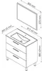 ONDEE ZEN – PALLAS Badunterschrank – 80 cm – Weiß – Produktbild-Vorschau 8