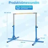 COSTWAY Gymnastik Turnreck, Reckstange mit 12-Fach Höhen Produktbild-Vorschau 3