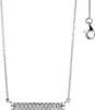 Collier Halskette Stab Stäbchen mit 35 weißen Zirkonia 925 Produktbild-Vorschau 1