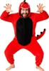 Onesie Kigurumi Pigiama Rosso Dinosauro Travestimento Anteprima dell’immagine prodotto 6