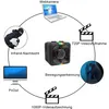 A diagram showing the features and applications of a mini camera. Produktbild-Vorschau