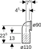 Geberit 367925161 PE Anschlussbogen 90Gr für Wand-WC Produktbild-Vorschau 7