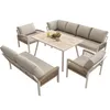 L-förmiges Gartensofa für 8 Personen Eisengestell mit Produktbild-Vorschau 14