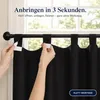 Tende a occhielli, nere, opache, per soggiorno o camera da Anteprima dell’immagine prodotto 4
