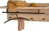 HAKU Wandgarderobe Eiche hell, schwarz- MDF, Metall, B/H/T: Produktbild-Vorschau 5