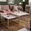 YOSHI GLASS 2 in1 Couchtisch mit Glasplatte Gold matt / Produktbild-Vorschau 1
