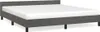 vidaXL Cadre de lit sans matelas gris foncé 180x200 cm Voir les images du produit 1