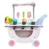 4iQ Carrello girello in legno per gelateria su ruote Anteprima dell’immagine prodotto 6