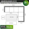 Poly-Rattan Eck Sitzgruppe ECO braun/beige Produktbild-Vorschau 7