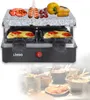 LIVOO Raclettegrill 4 Personen Granitplatte Grill Produktbild-Vorschau 1
