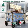 Sekey Bollerwagen faltbar 150 kg mit Bremsen, klappbarer Produktbild-Vorschau 5