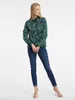 Orsay Dunkelgrüne Damenbluse mit Blumenmuster Produktbild-Vorschau 4