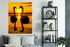 MuchoWow® Poster Schwäne - Sonnenuntergang - Vogel - Orange Produktbild-Vorschau 4