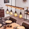 Torano »Torano« längliche Hängelampe aus Metall/Holz in Produktbild-Vorschau 1