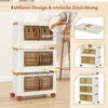 COSTWAY 57 L Boîtes de rangement pliables avec couvercles, Voir les images du produit 7