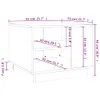 vidaXL Stolik kawowy dąb sonoma 55x55x43 cm materiał Podgląd zdjęcia produktu 8