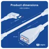 Adattatore, spina USB 3.0 di tipo C/presa USB A, 90° Anteprima dell’immagine prodotto 4