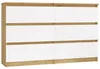 Komoda Malwa M6 120 DĄB ARTISAN BIAŁY Produktbild-Vorschau 1