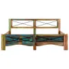 A wooden bed frame with a headboard, presented against a white background. Náhled obrázku produktu