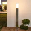 Lindby Pollerleuchte Lorian, 100 cm, Edelstahl, IP44, E27 Produktbild-Vorschau 3