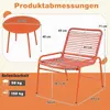 KOMFOTTEU Polyrattan Gartenmöbel Set, 3-teilig Bistroset Produktbild-Vorschau 3