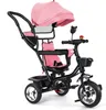 4 in 1 Dreirad,Kinderdreirad mit Sonnendach Kinderwagen Produktbild-Vorschau 2
