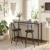 HOMCOM Bartisch mit Barhocker Tresentisch mit 2 gepolstert Produktbild-Vorschau 9