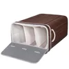Panier à linge, 3 compartiments, bambou, marron, 100 L, Voir les images du produit 6