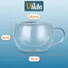 Dubbelwandige glazen voor koffie en thee, 280 ml, set van 2 Productafbeelding-voorbeeld 4