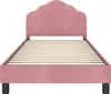 vidaXL Kinderbedframe met hoofdeinde, roze, 90 x 190 cm, Productafbeelding-voorbeeld 5
