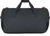 A dark gray duffel bag is shown from the back against a white background. Produktbild-Vorschau