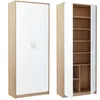 Kleiderschrank mit Regalböden LUBA – Breite 74 cm, Eiche Produktbild-Vorschau 3