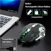 X8 bezdrátová herní myš dobíjecí tiché LED podsvícení USB Náhled obrázku produktu 6