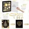 Schmuck-Adventskalender 2026, 24 Teile, Schwarz-Gold Voir les images du produit