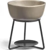 A ceramic wax burner on a black metal stand. Produktbild-Vorschau