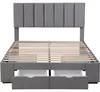 Boxspringbed 140 x 200 cm met 4 lades, verstelbaar Productafbeelding-voorbeeld 12