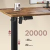 VASAGLE Rohový psací stůl ve tvaru L, výškově nastavitelný, Náhled obrázku produktu 4