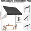 98x47" Patio Awning Retractable Patio Canopy Sunsetter with Produktbild-Vorschau 4