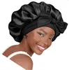 INF Cappello da notte con comoda tesa e fiocco Nero Anteprima dell’immagine prodotto 3