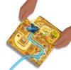 Hands holding a board game with a spinning top on it. Produktbild-Vorschau