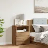 vidaXL Noční stolek Artisan dub 50x32x60 cm materiál na Náhled obrázku produktu 4