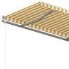 vidaXL Markiza zwijana ręcznie 350x250 cm żółto-biała Podgląd zdjęcia produktu 9