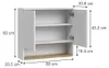 Hängeschrank Vicco Viktor Weiß/Artisan-Eiche 68 x 60 cm mit Produktbild-Vorschau 2