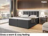 MEBLINI Boxspringbett mit Bettkasten - Gepolstert Produktbild-Vorschau 4